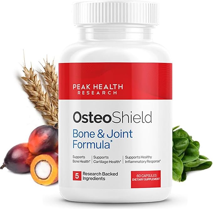 Peak Health Research - Bone & Joint Formula - Calcium Supplements for Women & Men with Vitamin D3, K2 & Aquamin - Triple Action Formula for Better Bone Health - 60 Capsules