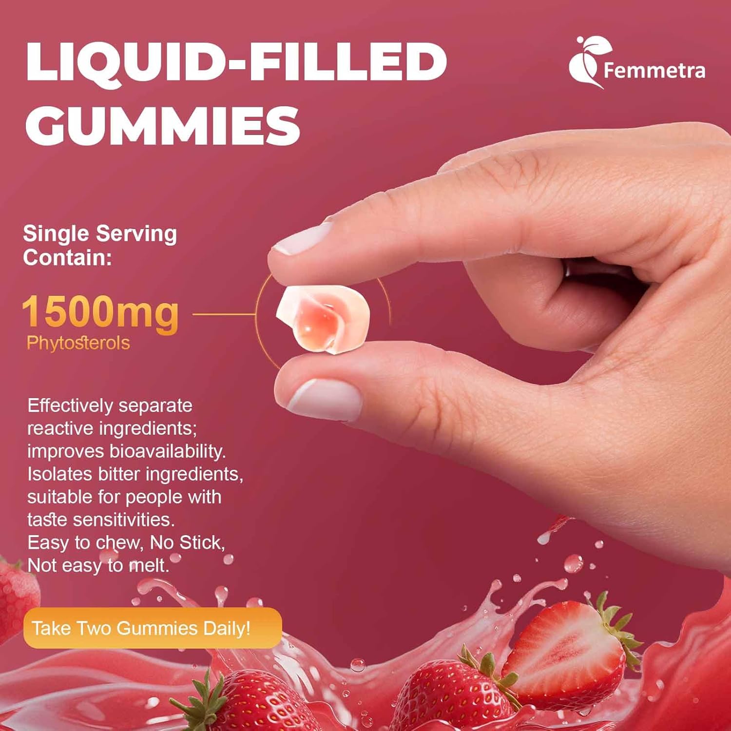 Cholesterol Supplements with Plant Sterols, Red Yeast Rice & COQ10 etc, 17-in-1 Cholesterol Complex Gummies for Heart & Cholesterol Health, Energy Support, Non-GMO, Strawbreey Flavor, 60 Gummies.