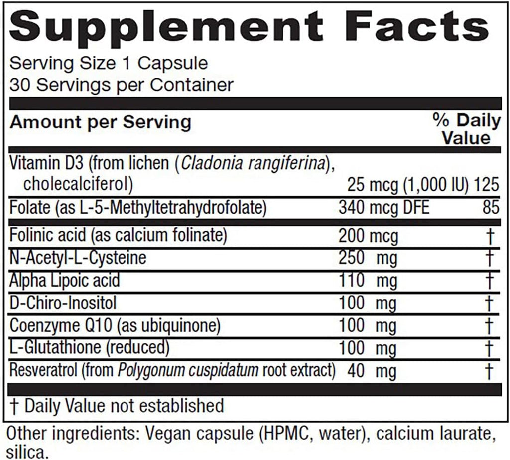 Vitanica Ovum A.M. - Egg Quality Support with Vitamin D3, Alpha Lipoic Acid & CoQ10 - Works Best with Ovum P.M. - Herbal Dietary Supplements - Lady - 30 Vegan Caps