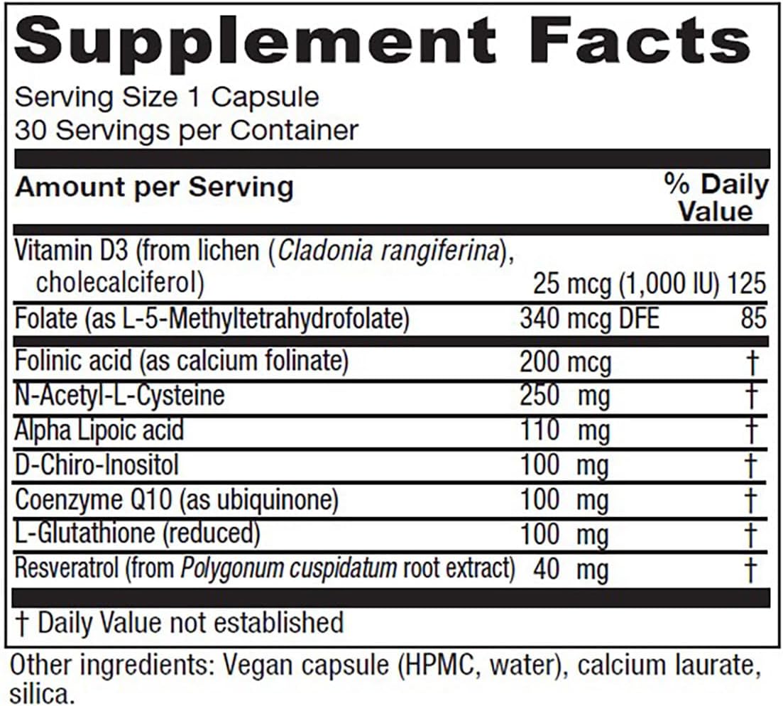 Vitanica Ovum A.M. - Egg Quality Support with Vitamin D3, Alpha Lipoic Acid & CoQ10 - Works Best with Ovum P.M. - Herbal Dietary Supplements - Lady - 30 Vegan Caps