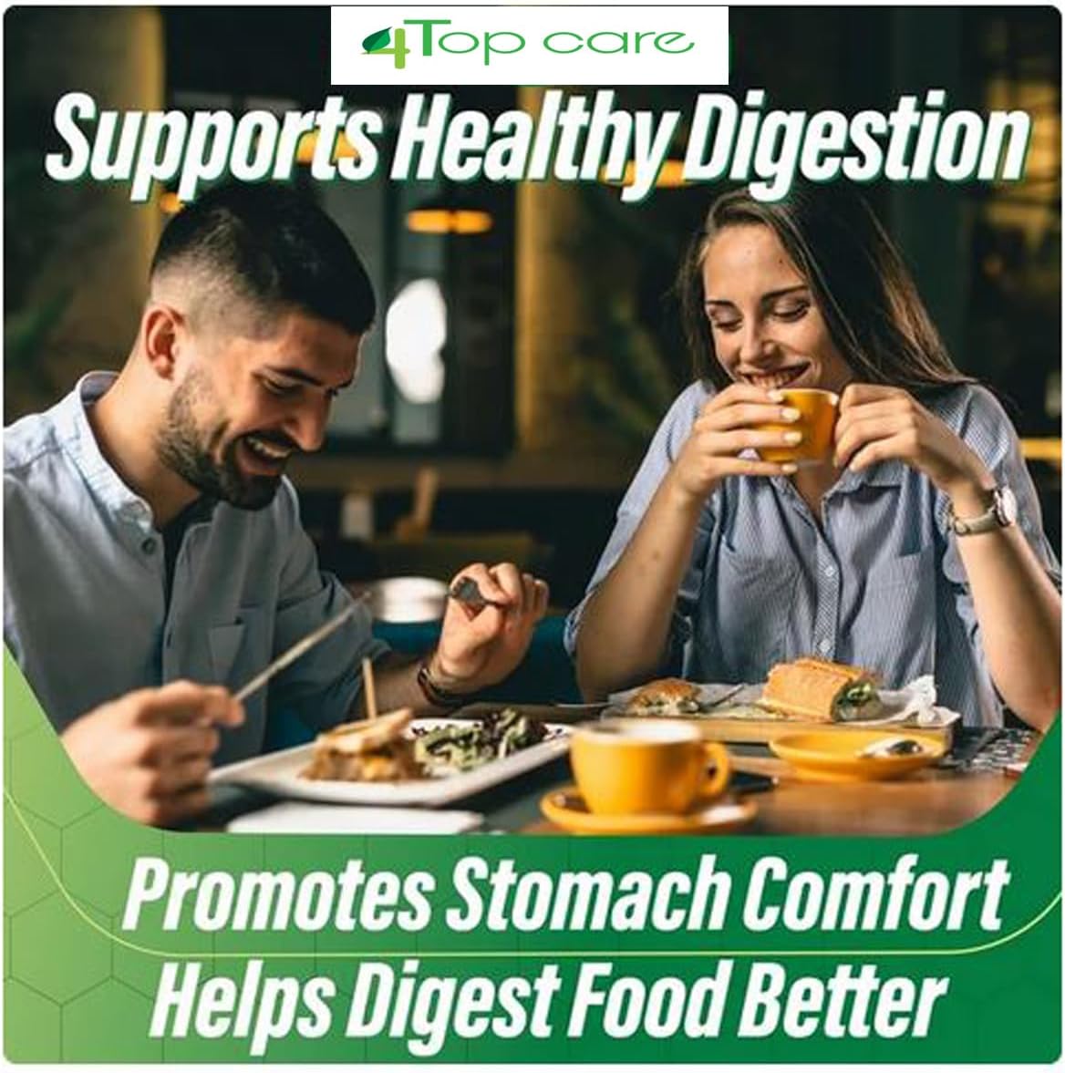 H4U Advanced Digestive Enzymes: an Ultimate Health Solution with Probiotics, Prebiotics, and Enzymes for Both Women and Men. Vegetarian Digestive Enzyme Supplement (60 Count)