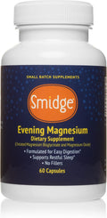 Smidge® Evening Magnesium Capsules, 60 ct. Pure, Non-GMO Magnesium Supplement to Support Rest & Relaxation.