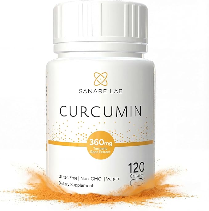 Curcumin Turmeric 360 mg per Serving (eq to 12 000 mg Turmeric), 120 Capsules w/Black Pepper & Phytosome Extract