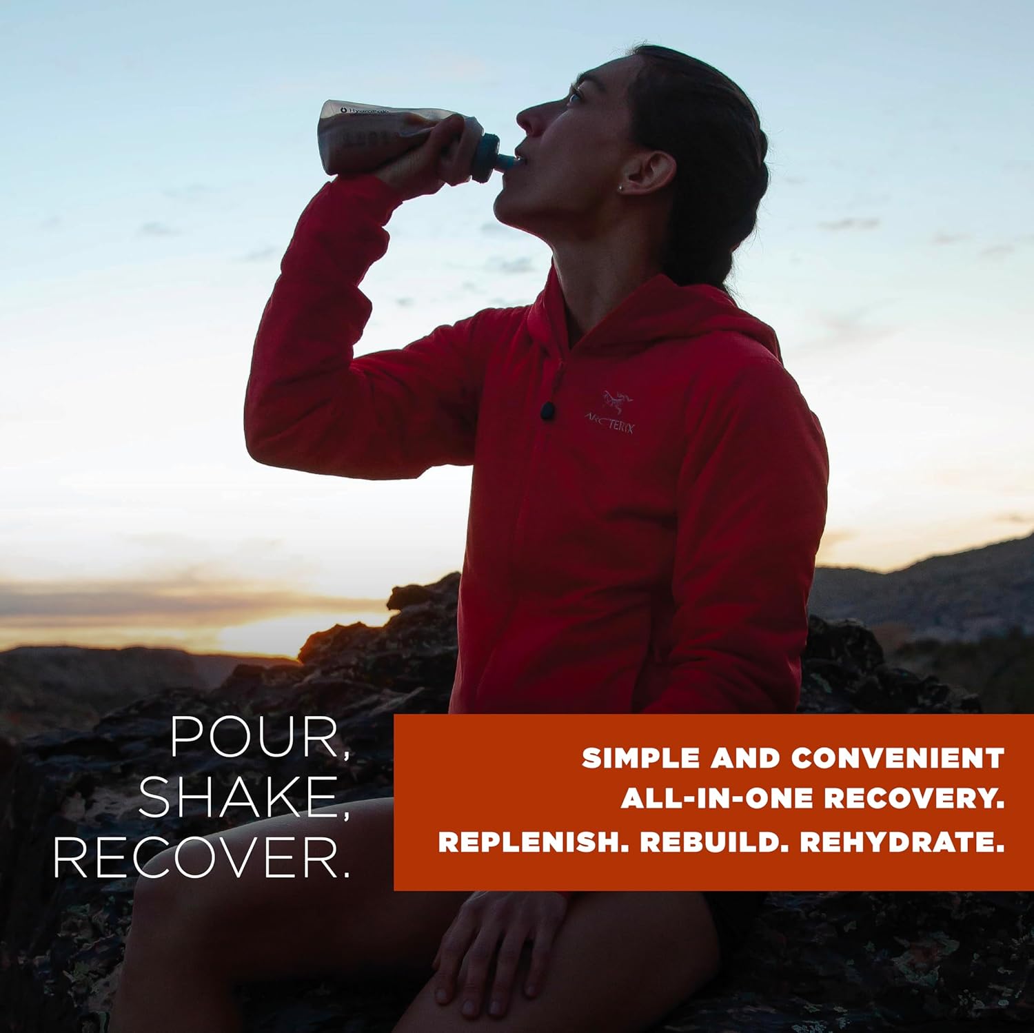 Tailwind Nutrition Recovery Mix, 20 Grams Complete Protein, Carbohydrates, and Electrolytes Powder Drink Mix for Post-Workout, Free of Gluten, Soy, and Dairy, Vegan, 12 Servings, Salted Caramel