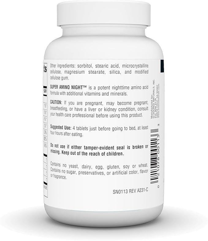 Source Naturals Super Amino Night - Advanced Amino Acid Formula* - 240 Tablets