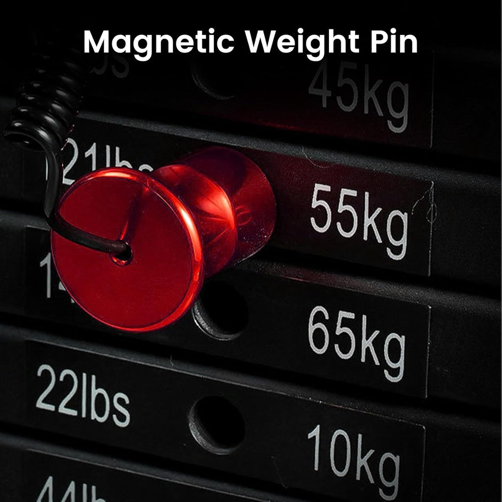 Weight Stack Pin,Universal Magnetic Weight Pin with Pull Rope Strength Training Equipment for Commercial Gym or Home Gym | Pin Insert | Heavy Duty | Health Club Grade Steel Gym Accessories