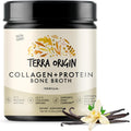 TERRA ORIGIN Collagen Peptides Powder | Bone Broth Hydrolized Collagen Type I and III Protein Supplement | for Women and Men Hair, Skin, Nail and Joint Support | Vanilla (20 Servings)