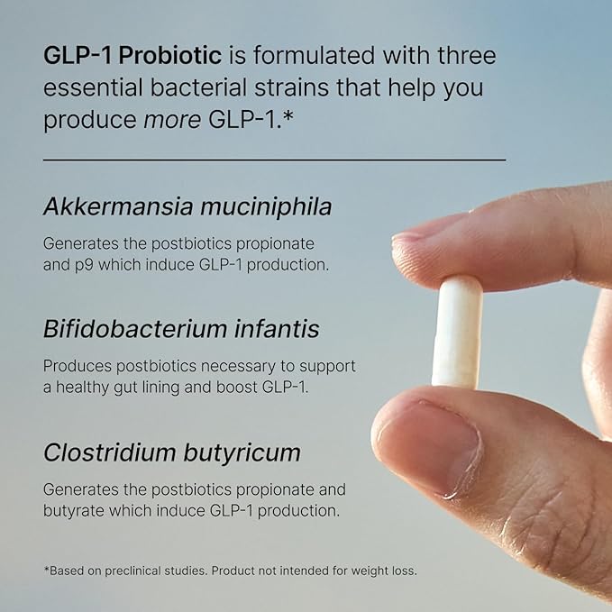 Pendulum GLP-1 Probiotic – Supports Appetite Control and Reduced Cravings, Naturally | Improves Regularity & Gut Health with Akkermansia & Other Strains (30 Capsules)