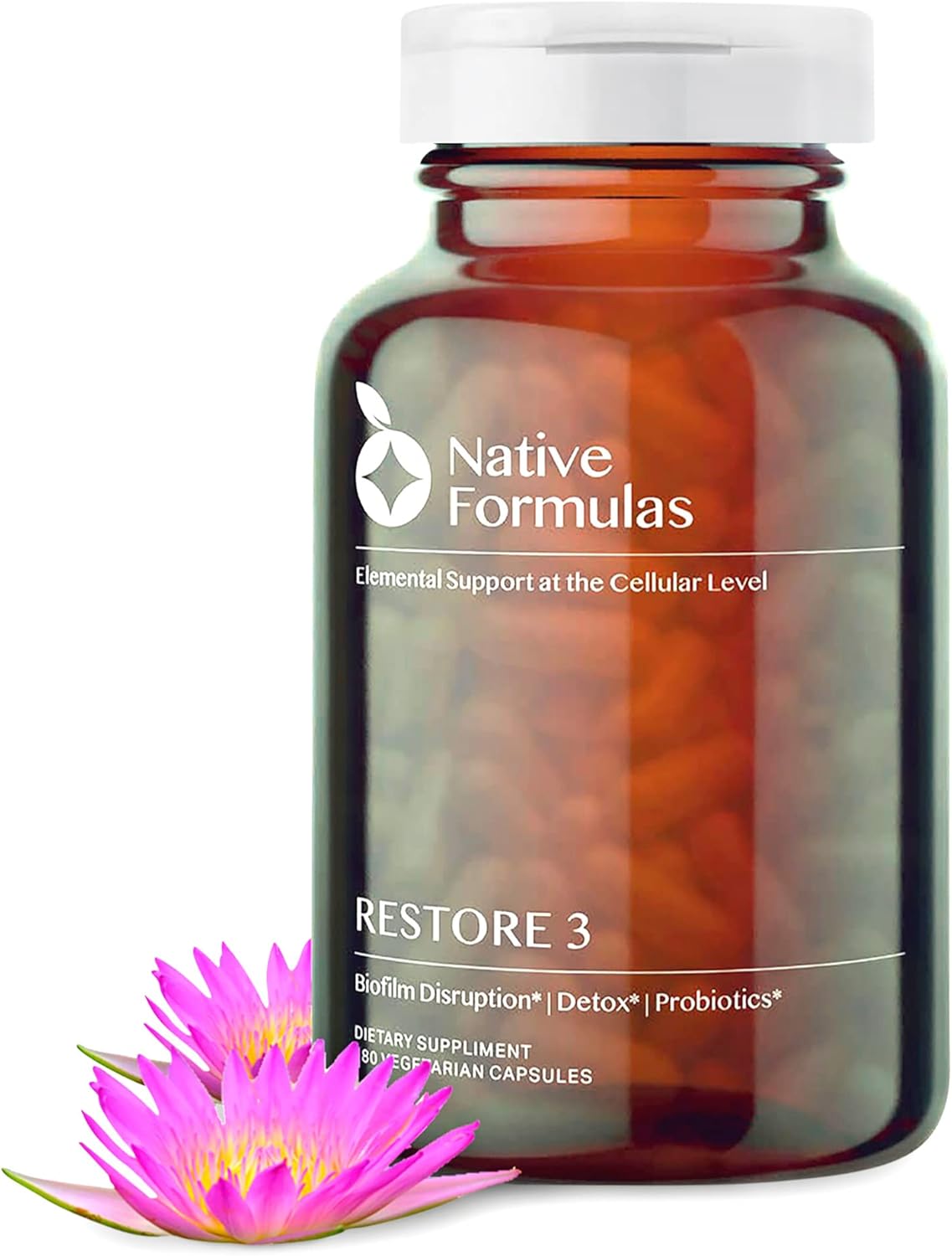Restore 3 Proteolytic Enzyme & Spore Probiotic Blend Supplement - 60 Capsules - Advanced Biofilm Disruption Aid - Support GI Health, Fibromyalgia, Gut Flora, Muscle
