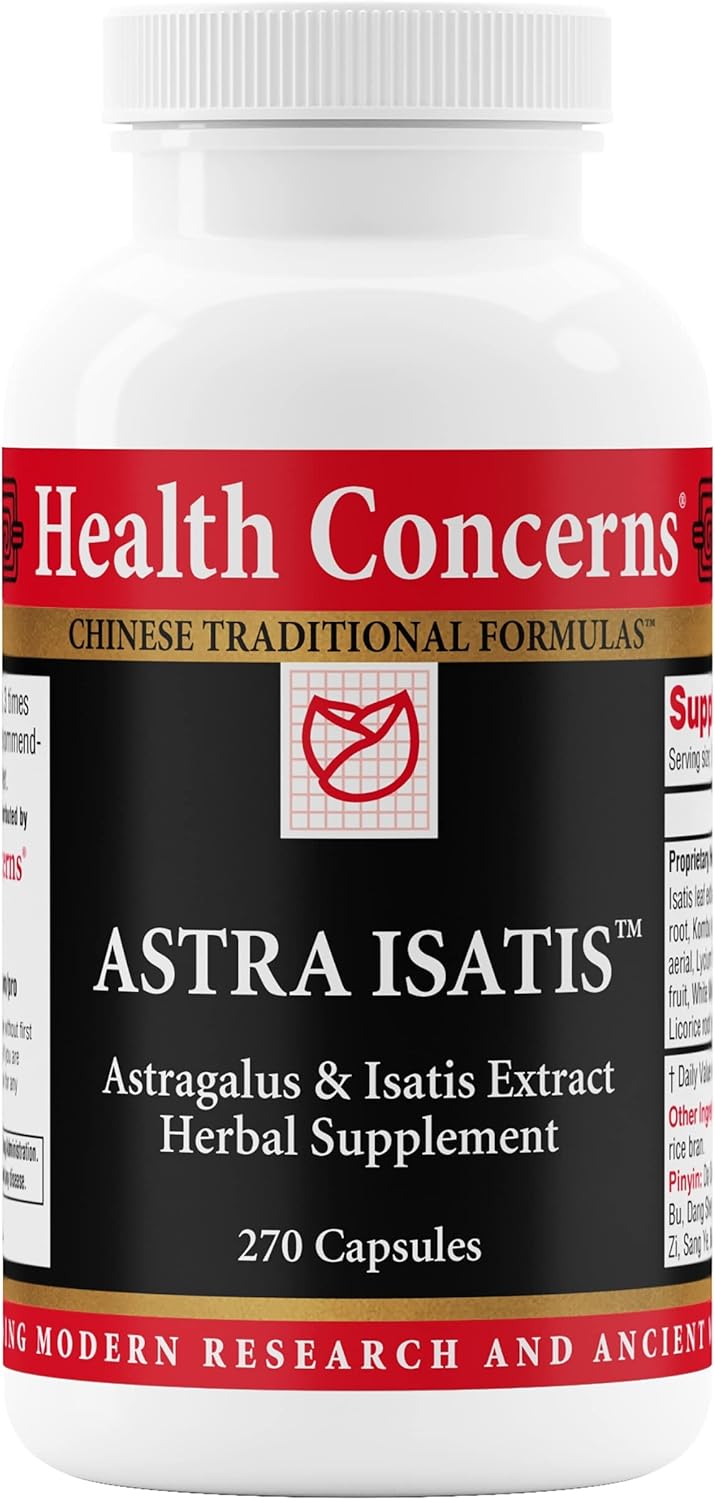 Health Concerns Astra Isatis – Immune Defense & Respiratory Health Supplement – Herbal Cold & Flu Support – Astragalus, Isatis & Licorice Extracts - Chinese Traditional Formula – 270 Capsules