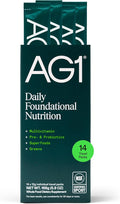 AG1 Athletic Greens Powder Supplement, Improve Gut Health, Multivitamin, Probiotic, Gluten Free, Vegan and Keto Friendly, 75 Vitamins (Travel Packs, 14 Count) - Classic Formula