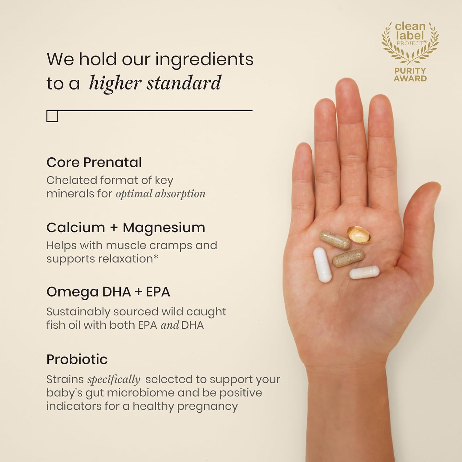 Perelel 3rd Trimester Prenatal Pack, Multivitamin with Magnesium, Omega 3, Probiotics & Calcium, Nutritional Support for Third Trimester Wellness, Soy & Gluten Free, Non GMO, 30 Daily Pill Packs