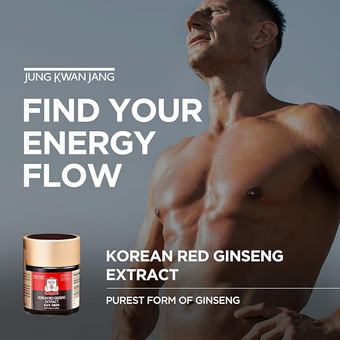 JUNG KWAN JANG Korean Red Panax Ginseng Concentrated Extract 50g - Korean Ginseng Roots, Boosts Immune System, Energy, Stamina, Healing/Recovery, Focus/Fatigue