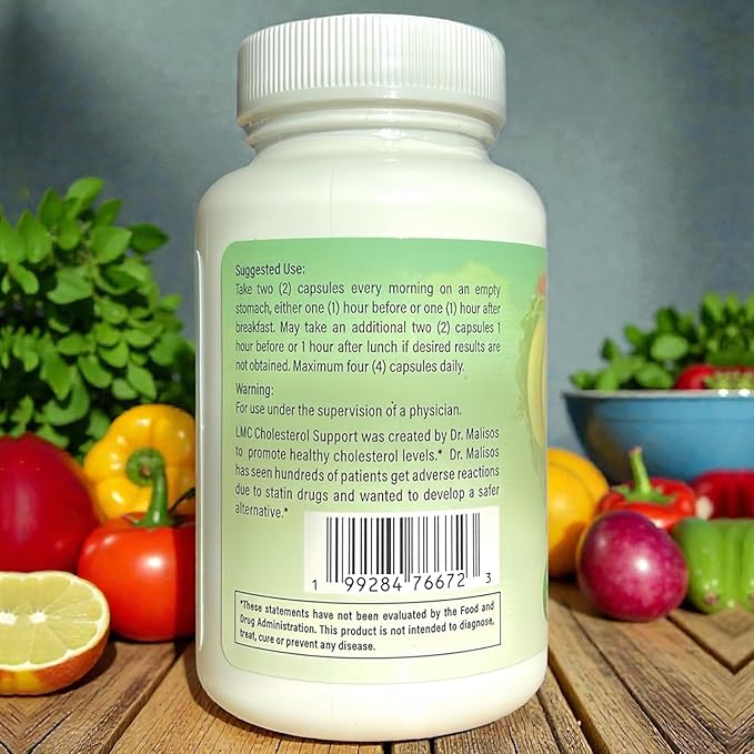 Cholesterol Formula by Dr. Rodney Malisos – Cholesterol Lowering Supplements for Heart & Liver Support with Bergamot, Berberine Garlic, Milk Thistle, Olive Leaf – 60 Capsules, 30 Days Supply