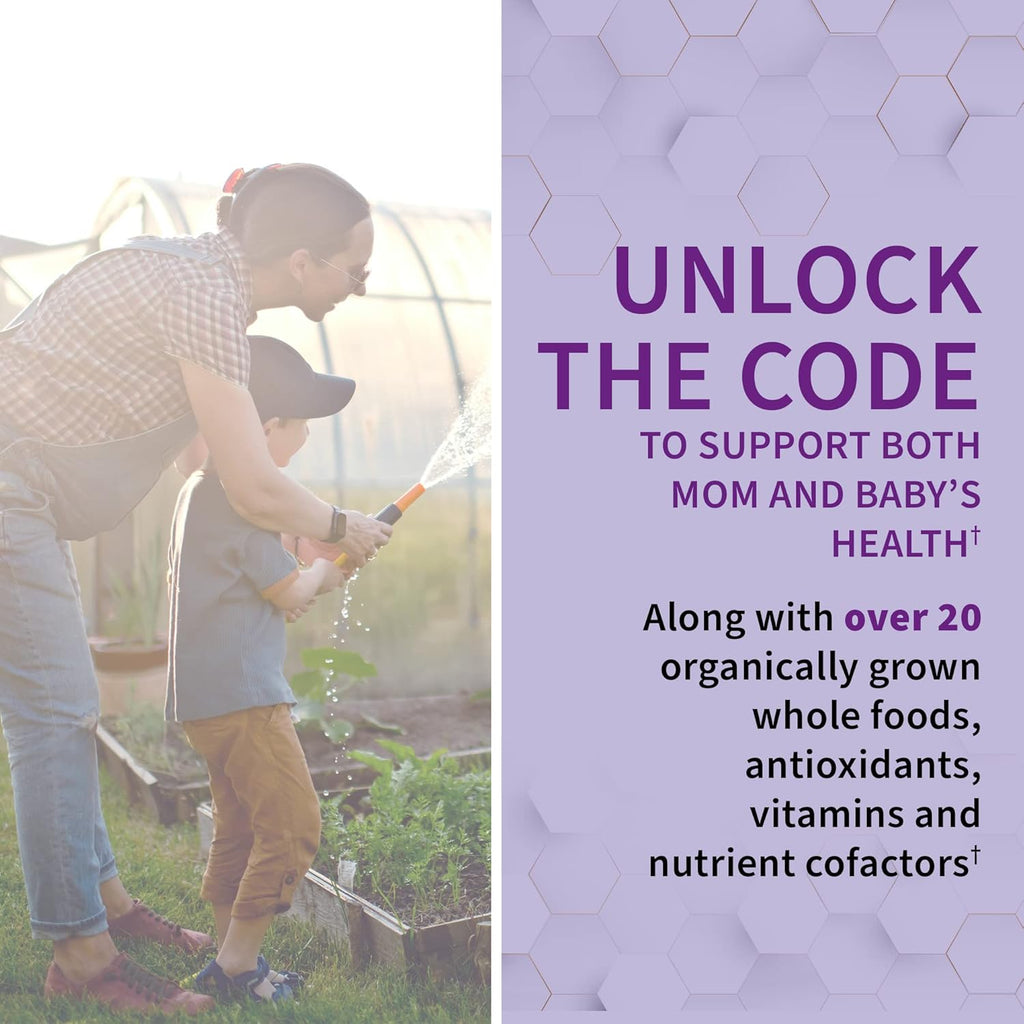 Garden of Life Prenatal Multivitamin for Women with Iron, Folate & Vitamin C and D3 for Neural Development & Probiotics for Immune Support – Vitamin Code – Non-GMO, Gluten-Free, Kosher, 10 Day Supply