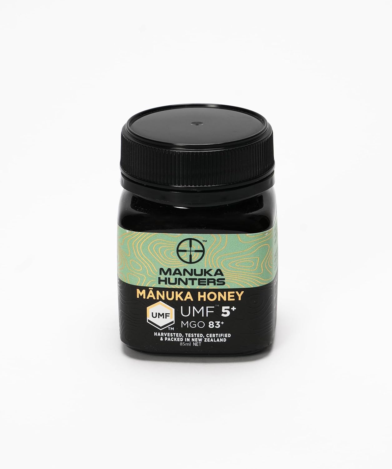 Manuka Hunters Raw New Zealand Honey Gift Set 4-Pack Honey Sampler with UMF 5+,10+,15+,20+ (125g = 85ml Each) – 100% Pure Natural Sweetener - Ideal for Tea, Coffee, Smoothies, Baking - Sustainable
