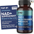XKQ NAD Plus Supplement, Liposomal NAD,NMN Supplement Micro Ingredients| NAD Resveratrol, Supports Cellular Energy, Heart Health | Nicotinamide Riboside, 910mg,60 Servings,Take 2 Daily