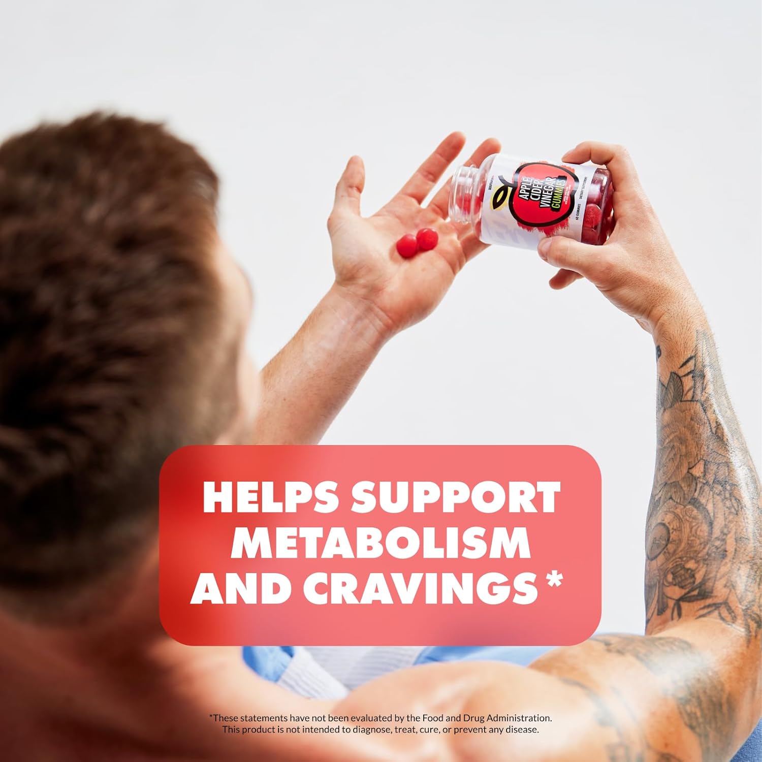 Sculpt Nation by V Shred Apple Cider Vinegar Gummies - Healthy Superfood Snack, Metabolism and Digestion Support - 60 ACV Keto Gummies