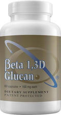 Immune Support Supplement Highly Purified Beta Glucan 100 mg per Capsule (beta-glucan Fiber) (Pack of 1)