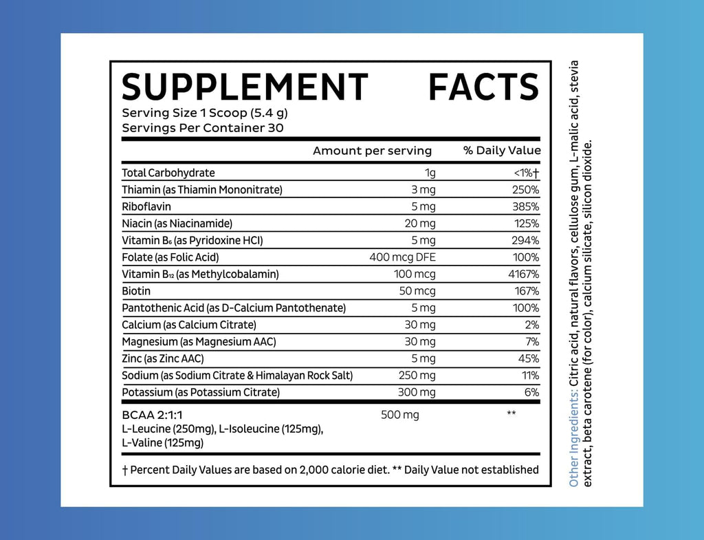 Zeal Electrolyte Powder Recovery Drink (30 Servings | Orange Creamsicle) w 0 Sugar +BCAAs +B-Vitamins Electrolyte Supplement w Potassium Zinc & Magnesium for Hydration - Keto Electrolytes