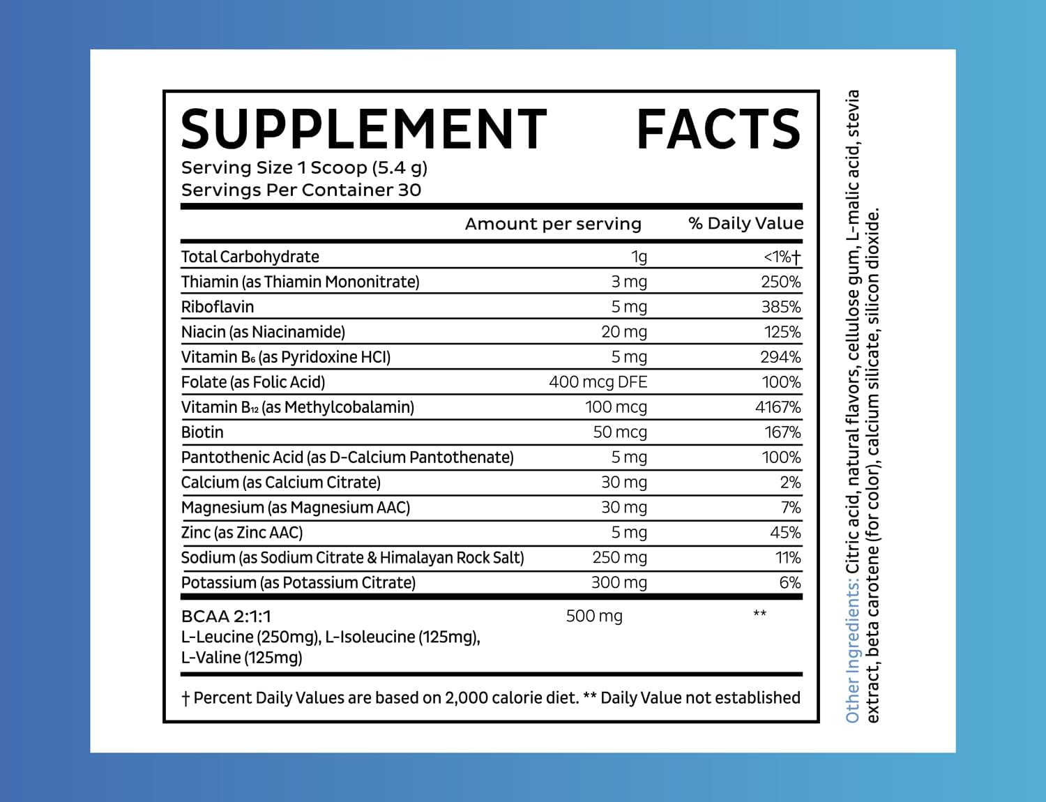 Zeal Electrolyte Powder Recovery Drink (30 Servings | Orange Creamsicle) w 0 Sugar +BCAAs +B-Vitamins Electrolyte Supplement w Potassium Zinc & Magnesium for Hydration - Keto Electrolytes