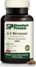 Standard Process Inc. A-F Betafood - Gluten-Free Liver Support, Cholesterol Metabolism, and Gallbladder Support Supplement with Vitamin A, Iodine, Vitamin B6-180 Tablets