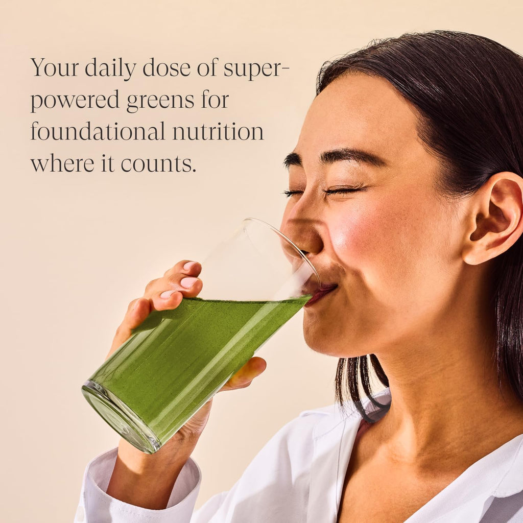 Beam Greens – Daily Superfood Powder for Women, Organic Green Juice with Veggies & Adaptogens, Gut Health & Immunity Support, Vegan, No Sugar, Third Party Tested, 30 Servings