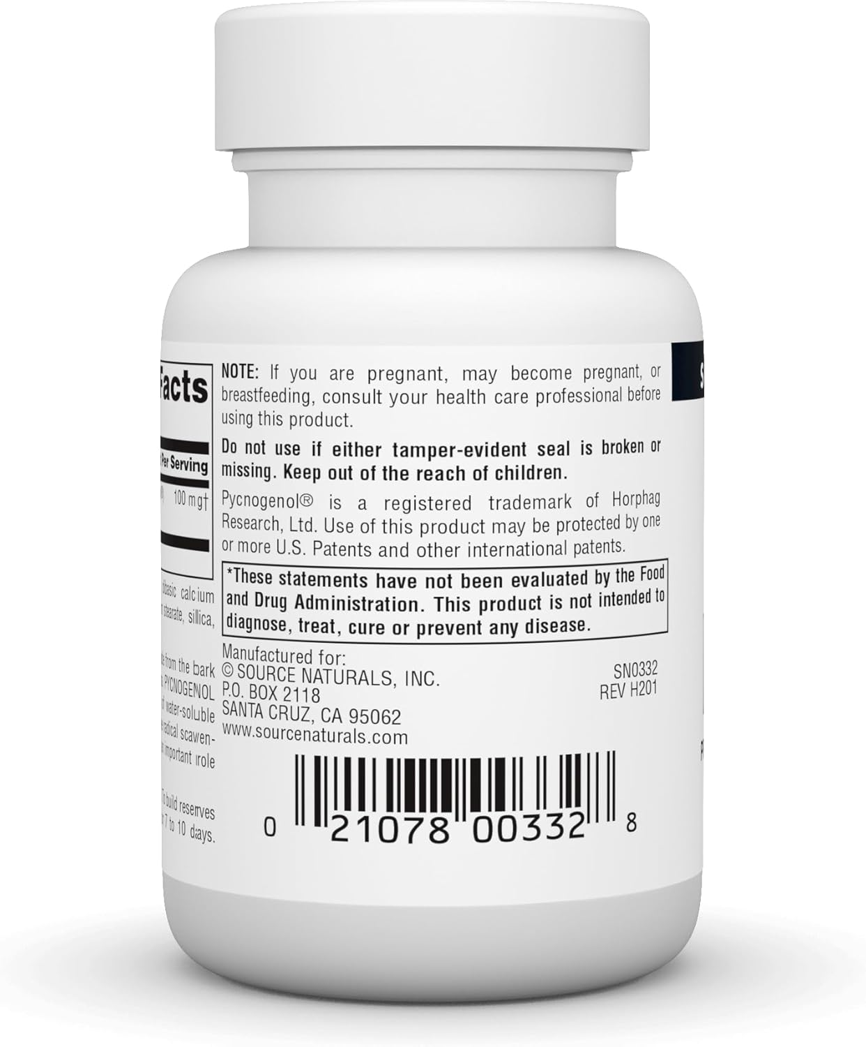 Source Naturals Pycnogenol 100 mg Proanthocyanidin Complex - 30 Tablets