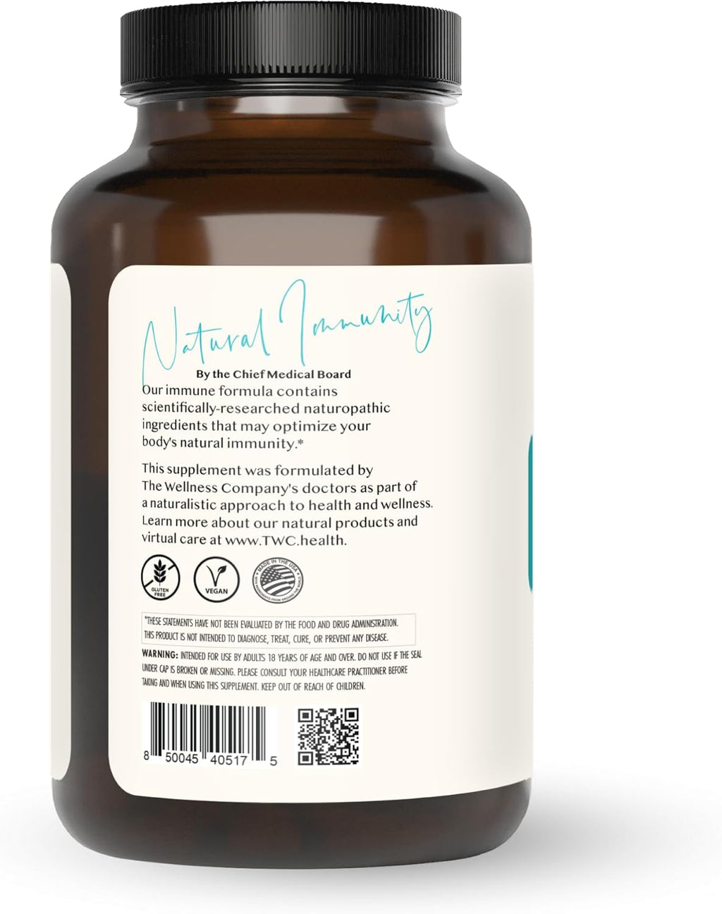 Natural Immunity - Botanical Immune Boost, Targeted Nutrients, T-Cell Support - Oregano, Reishi, Zinc, Vitamin C, Quercetin | 120 (2 Month Supply)