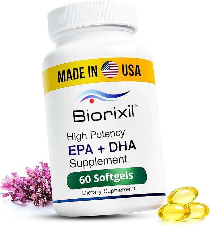 Vegan Omega-3 Fish Oil Alternative from Algae Oil - High Potency EPA & DHA Supplement - Easy to Swallow Small Soft Gel Capsules