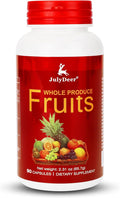 Fruit Supplement – 90 Total Vegetarian Capsules | Balance of Natural 16 Whole Fruits Blend | Fresh Superfood Formula with Vitamins and Minerals