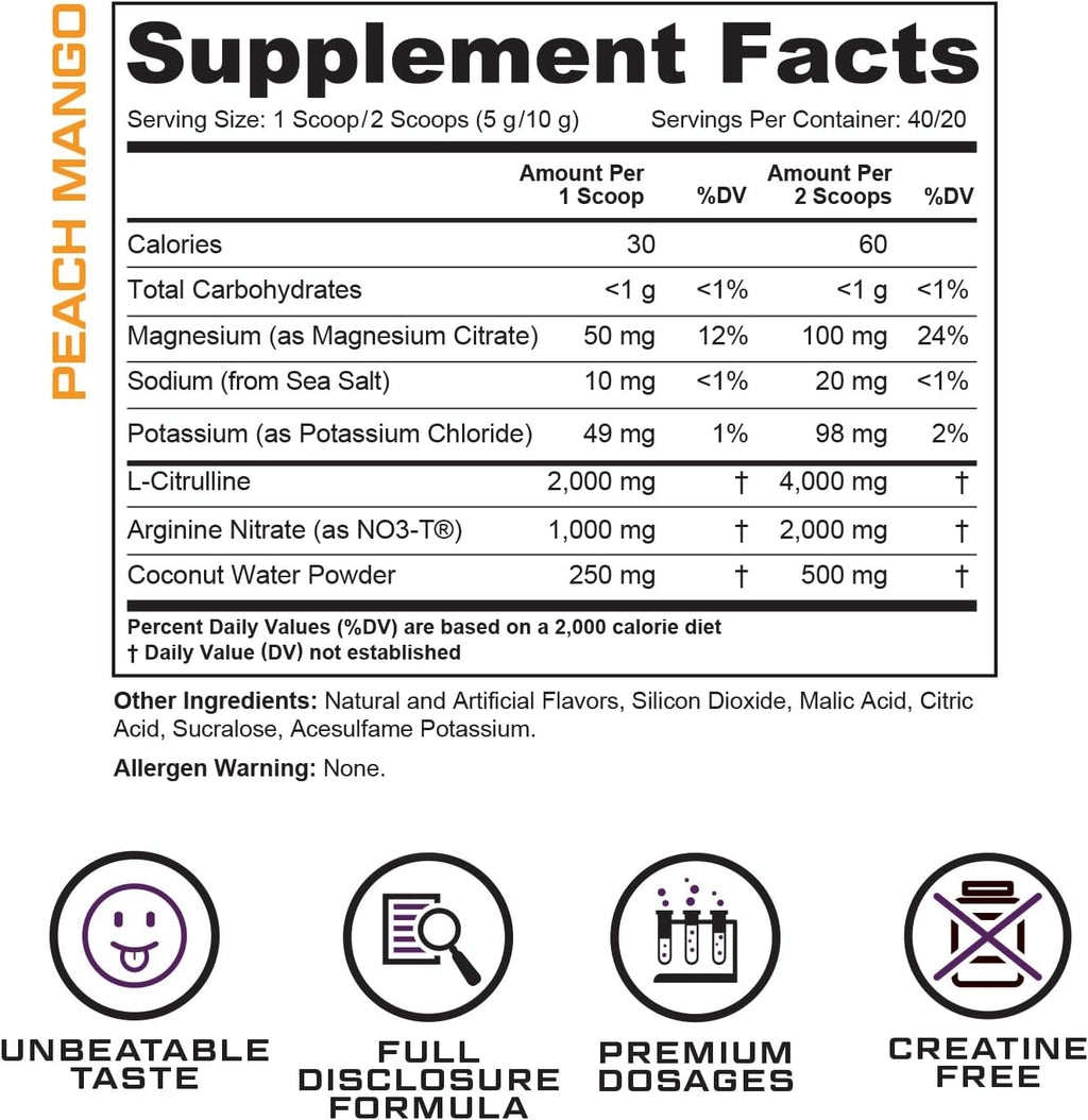 Cutler Nutrition Amplify Pump Pre Workout Caffeine Free Nitric Oxide Booster containing Arginine and Citrulline Pre-Workout for Maximum Pumps