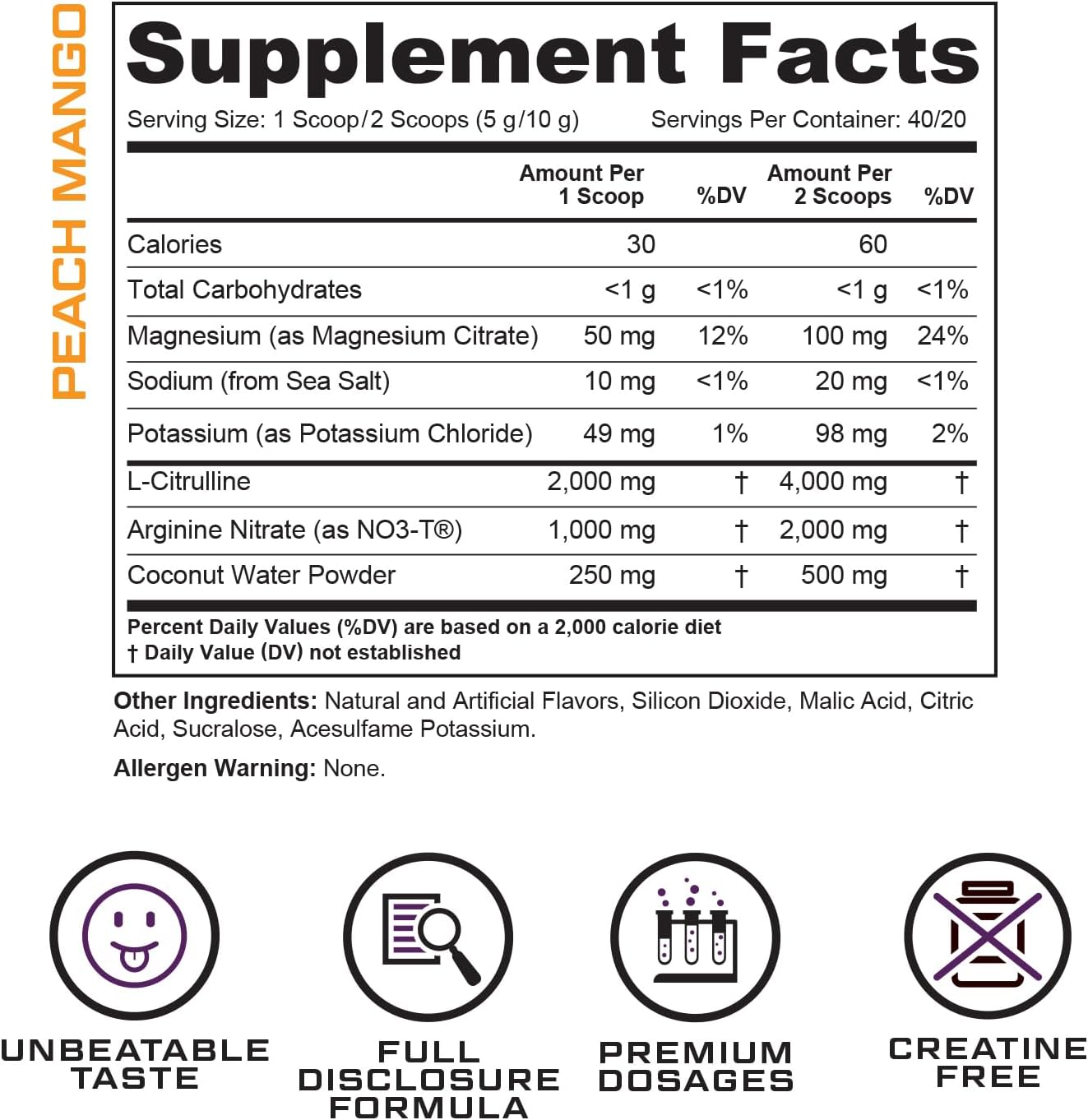 Cutler Nutrition Amplify Pump Pre Workout Caffeine Free Nitric Oxide Booster containing Arginine and Citrulline Pre-Workout for Maximum Pumps