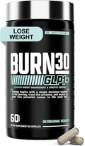 BURN30 GLP-1 Supplement - Super Berberine Weight Management Support GLP1 Naturally | Advanced Appetite Control & Metabolism Support with Clinically Studied Ingredients  | Stimulant Free