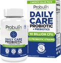 Probulin Daily Care Probiotic Supplement, Digestive, Gut, and Immune Health Support Capsules for Men and Women, 10 Billion CFU, Vegan, 90 Count Bottle