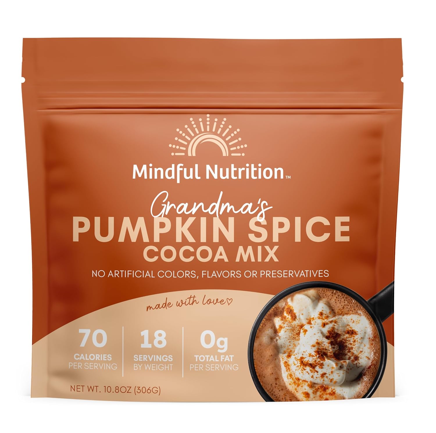 Mindful Nutrition Grandmas Organic Hot Chocolate Mix (Pumpkin Spice Hot Chocolate)