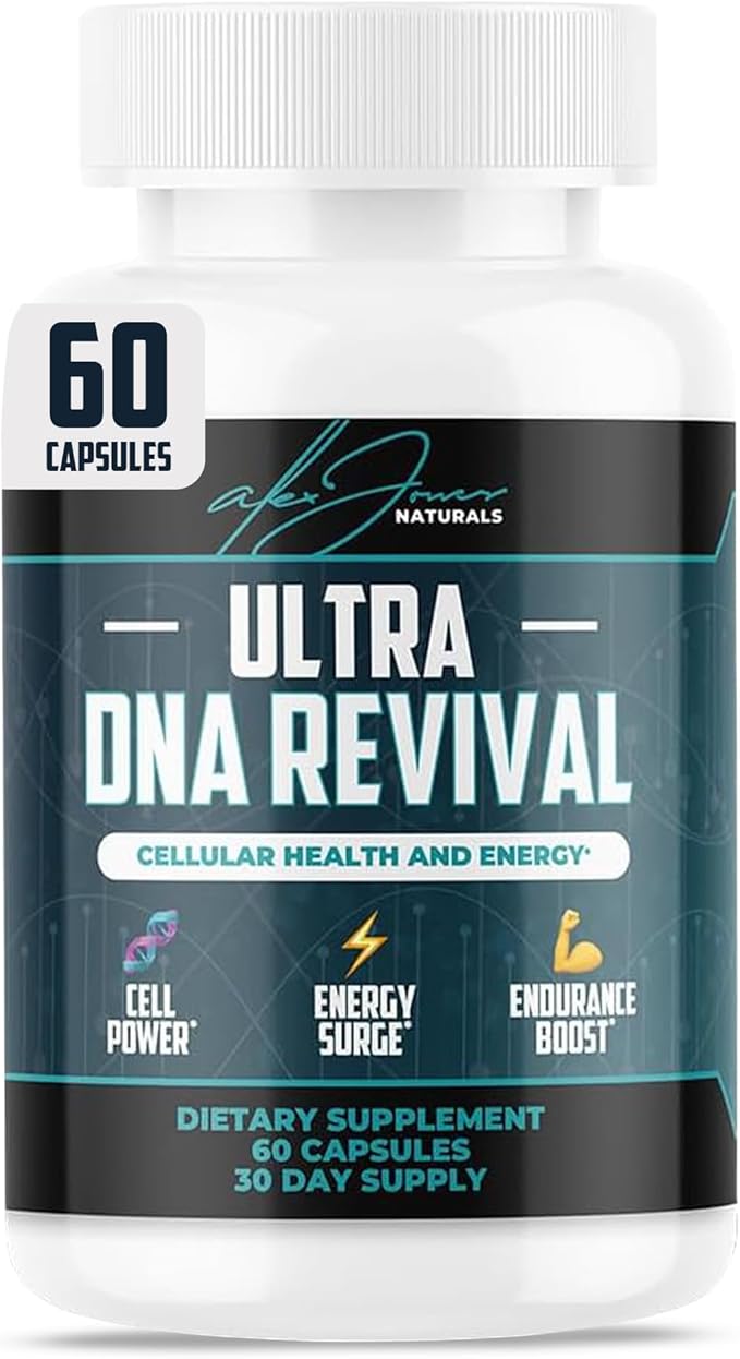 NAD+ Support Supplement | Ultra DNA Revival Formula | Cellular Energy & Wellness Support | Premium NMN + Resveratrol Blend | Vegan Capsules | 60 Count