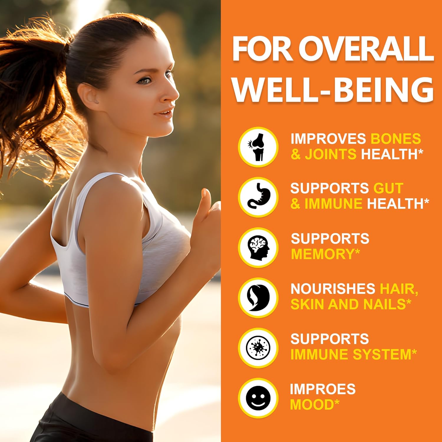 Zammex 100% Grass-Fed Beef Bone Broth Protein Powder, 20G Protein, Hydrolyzed Collagen Peptides Type 1&3, Supports Healthy Skin, Nails, Hair, Joints, Non-GMO, Gluten Free, Paleo & Keto Friendly