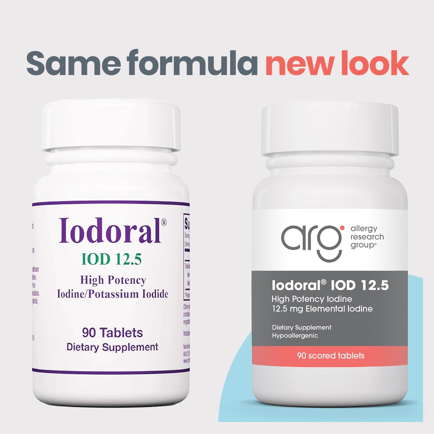 Iodoral 12.5 mg Supplement - Iodine Supplements for Thyroid Support, Potassium Iodide Tablets, Lugol Solution, Daily Vitamins and Minerals, High Potency Iodine Tablets - 90 Count (Pack of 2)