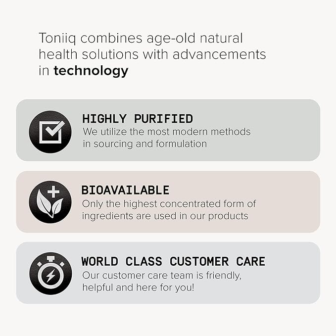 Toniiq 3,000mg Ultra High Strength Magnesium Glycinate - 20% Purified to Contain 600mg of Elemental Magnesium - Chelated and Bioavailable Magnesium Supplement - 240 Veggie Capsules