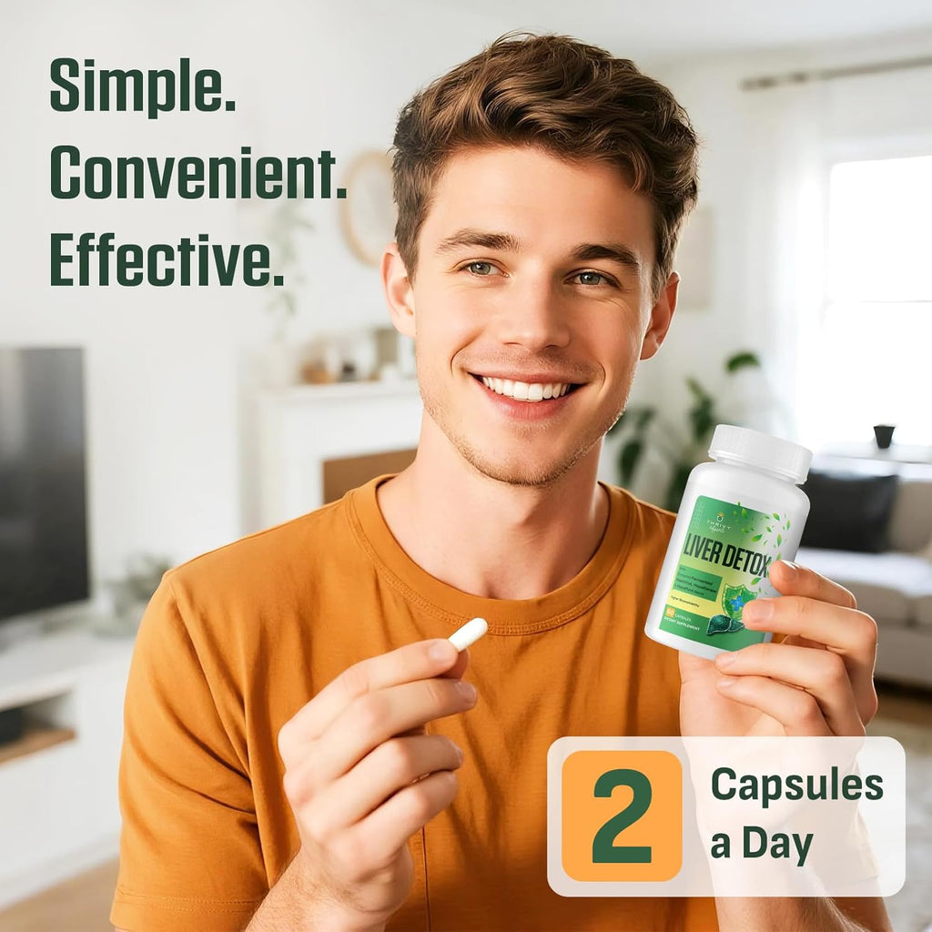 Liver Cleanse Detox & Repair – 25-in-1 Herbal Liver Support Milk Thistle Supplement - TUDCA, NAC, Chanca Piedra, Artichoke, Beet Root – Supports Liver Cleanse & Gut Health – 120 Vegan Capsules