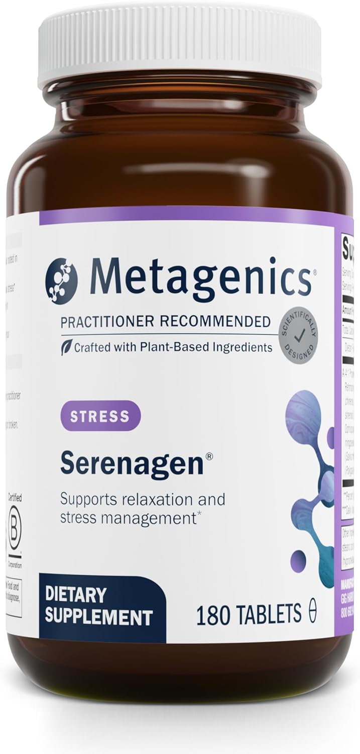 Metagenics Serenagen, Traditional Herbal Stress Management Formula with Asian Ginseng Root to Help Adjust to Stressful Environmental Challenges - 180 Tablets