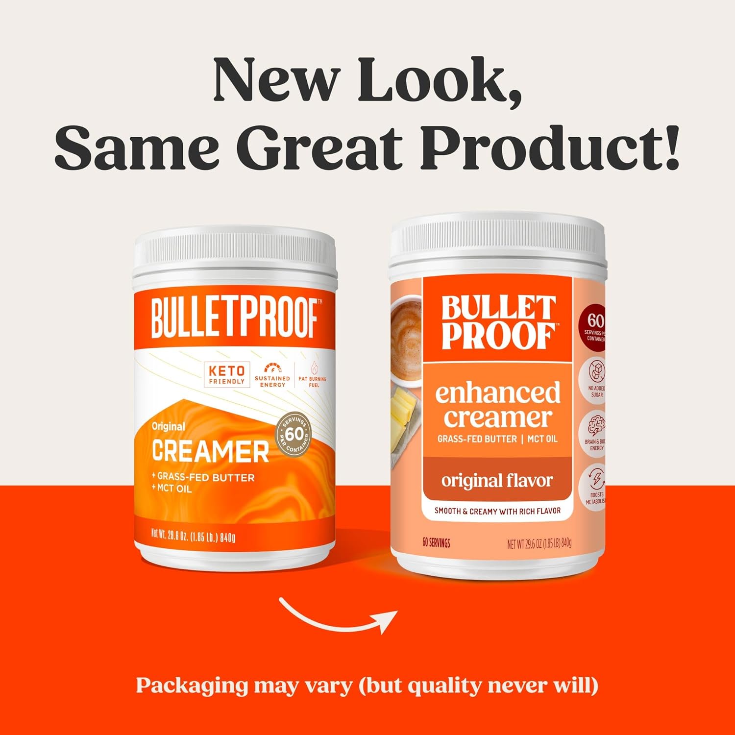 Bulletproof Original Creamer, 29.6 Ounces, Keto Coffee Creamer with MCT Oil and Grass-Fed Butter, Value Offering, Packaging May Vary