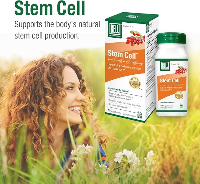 Bell Stem Cell Supplements - Supports Your Body's Natural Ability to Replace Worn Out Cells and Rejuvenate Tissue | Celulas Madres, Pack of 2 | 60 Capsules Each