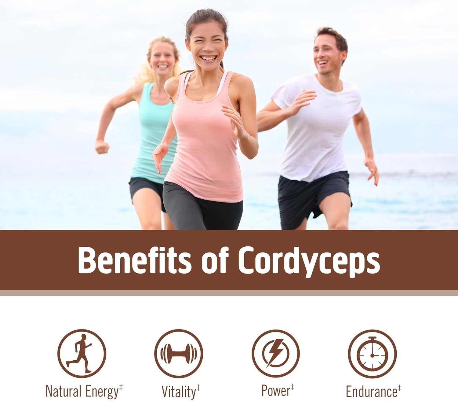 OM Mushroom Cordyceps Powder 7.05 oz (100 Servings) – Organic, Vegan, Non-GMO, Gluten-Free – Energy, Stamina & Endurance Support – Adaptogenic Superfood for Sports, Performance, Smoothies & Tea