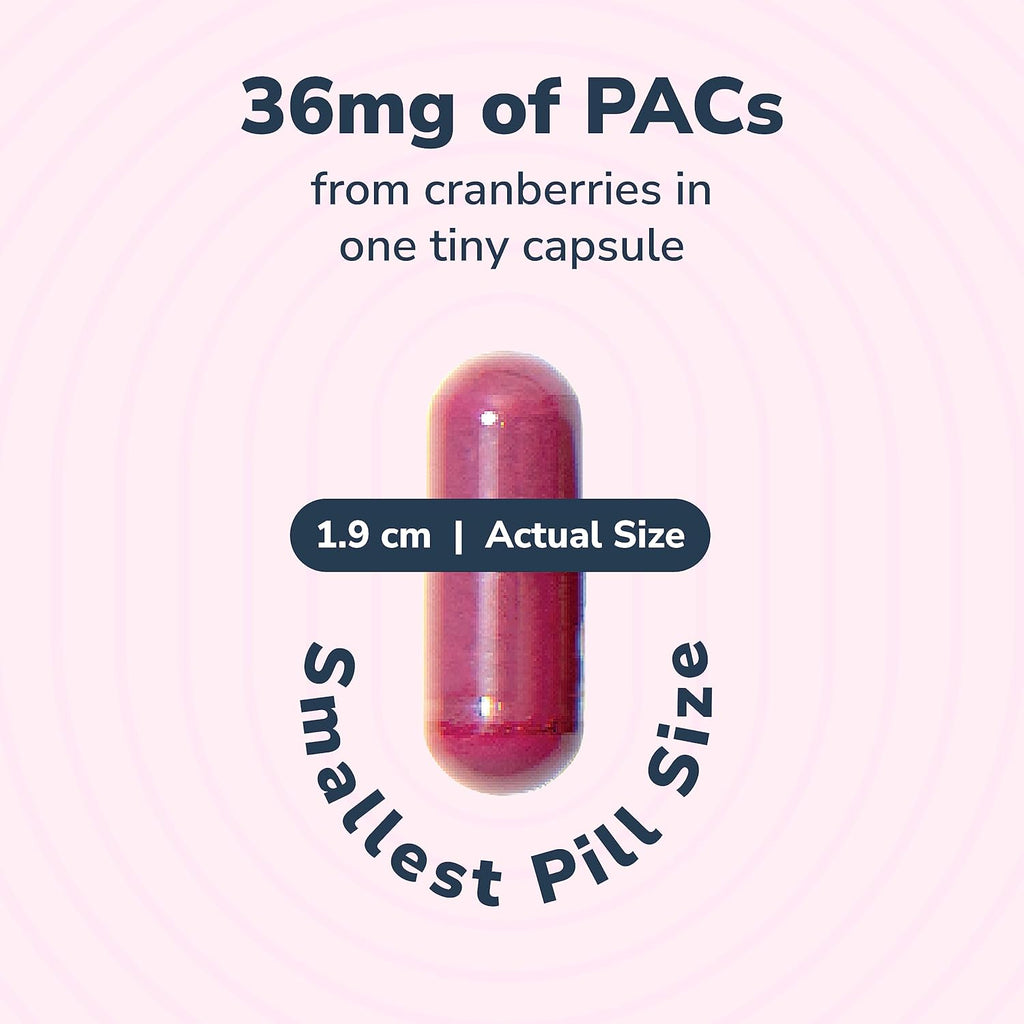 Utiva Cranberry PACs – Clinically Studied Ingredients 36mg PACs for UTI Avoidance - Supplement for Urinary Tract Health for Women and Men – Cranberry Extract Pills for Bladder Health, 90 Vegi Capsules
