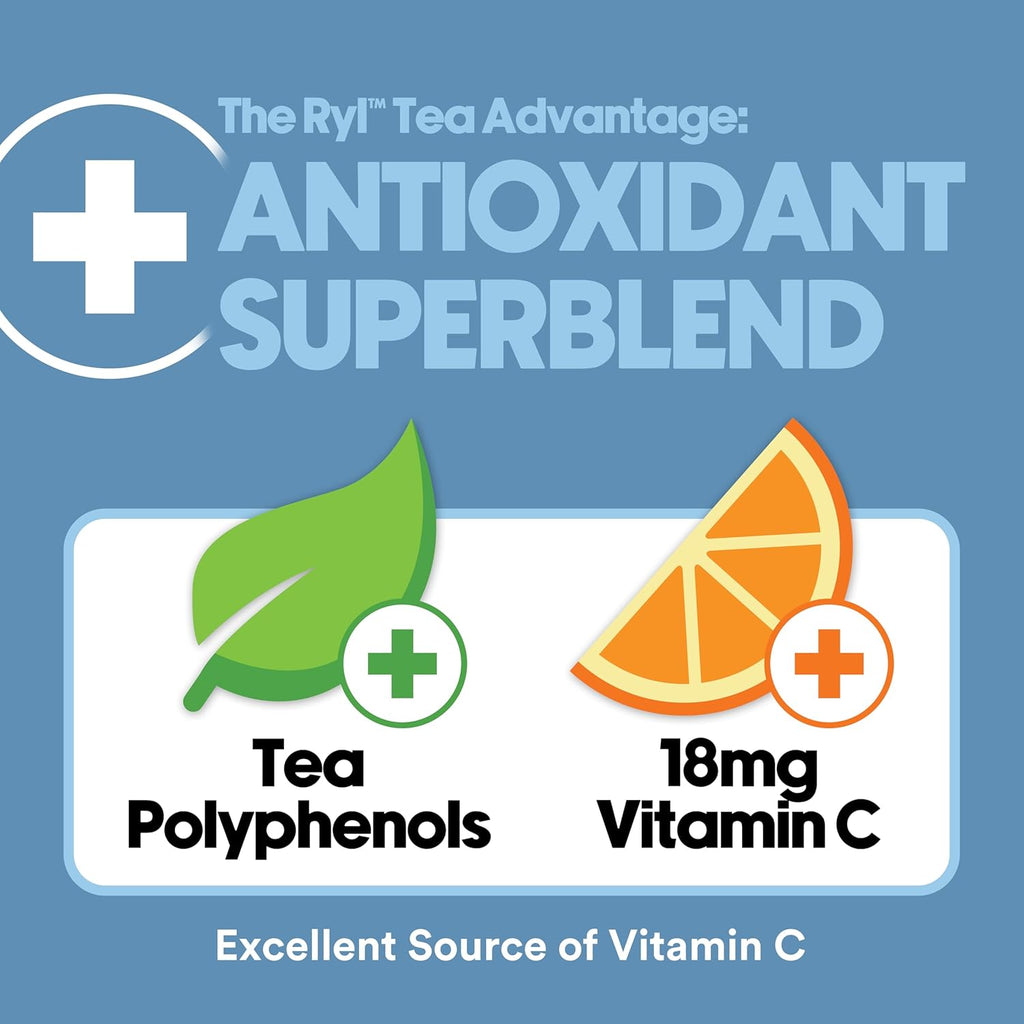Ryl Iced Tea, Wallen's Sweet, Antioxidant Superblend, Zero Sugar, Low Carb, Low Calorie Iced Tea, 16.0 Fl Oz (4-Pack)