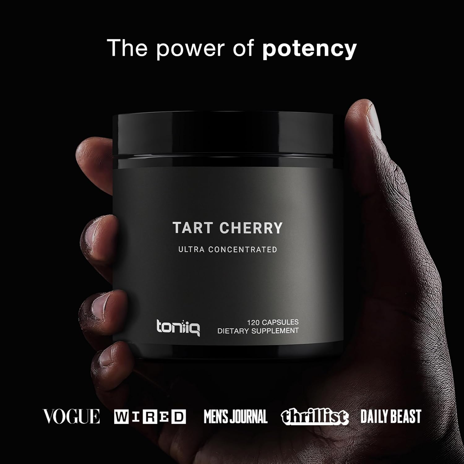 Tart Cherry Capsules - Ultra High Potency 52:1 Extract - Highly Concentrated - Third-Party Lab Tested for Purity & Quality - 120 Capsules