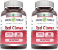 Amazing Formulas Red Clover Supplement | 430 Mg Per Serving | 180 Capsules | Non-GMO | Gluten Free | Made in USA | 2 Pack