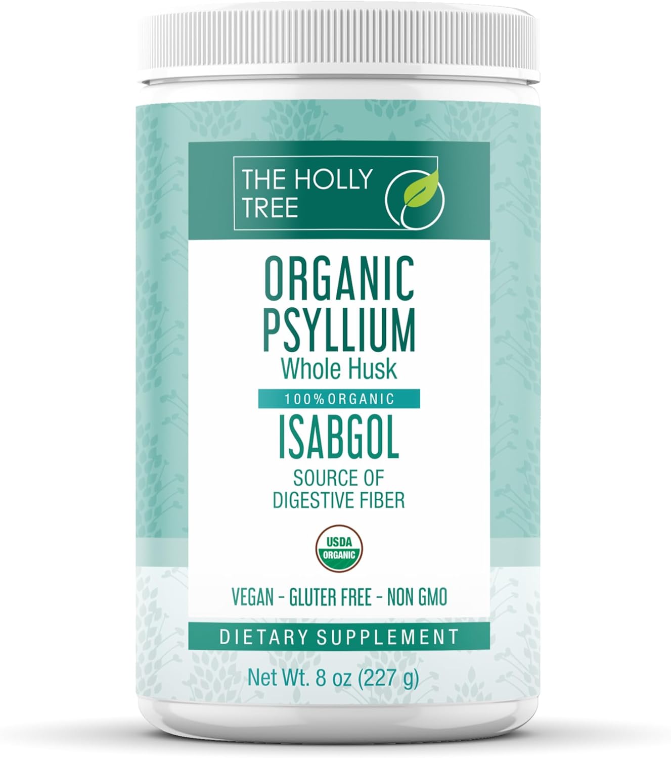 Psyllium Husk Powder Organic 8 oz - Isabgol - Whole Psyllium Husk Fiber Supplement for Digestive Health & Regularity - Gluten-Free, USDA Organic, Kosher